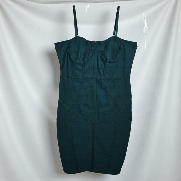 Haute Monde Dresses & Skirts - Haute Monde Green Bandage Dress Bodycon Party Women's‎ Size XL Style HMD13052